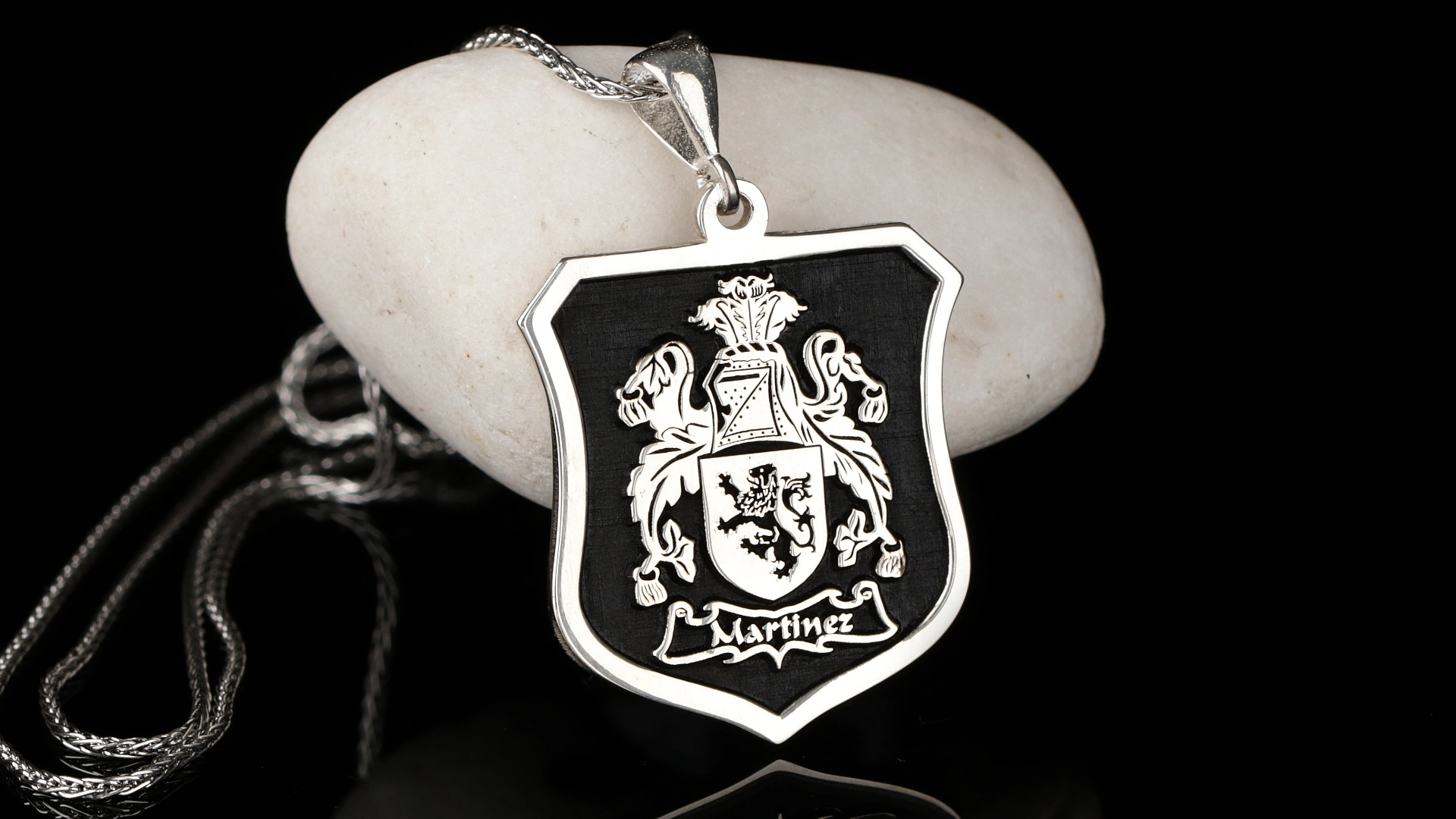 Crest Pendant - Coat of Arms Pendant - Personalized Jewelry - Shield
